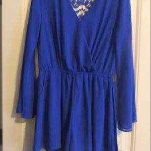 Altar'd State Royal Blue Romper L